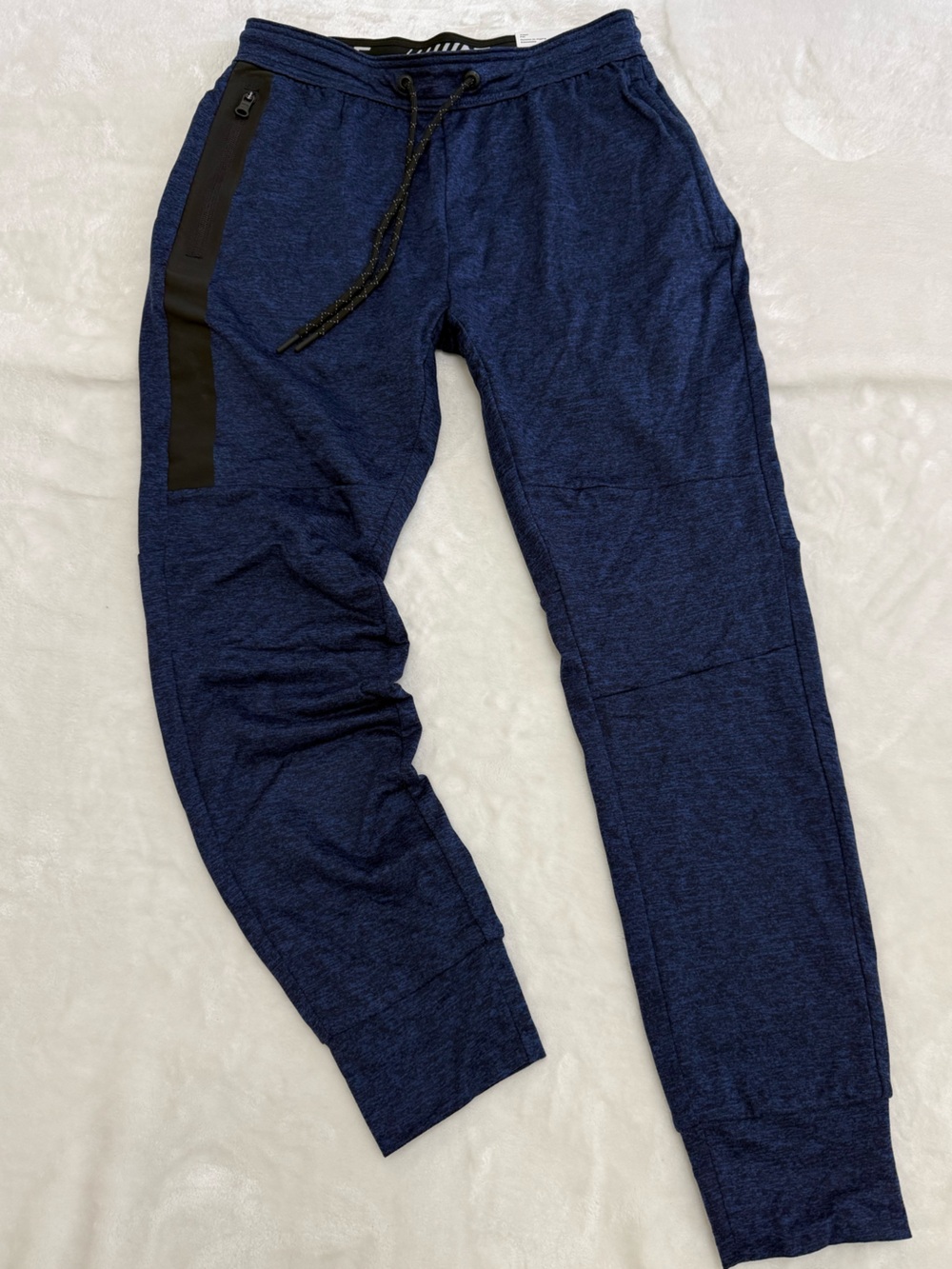 NWT American Eagle Men's Flex Navy Blue Plaid Jogger Pants
